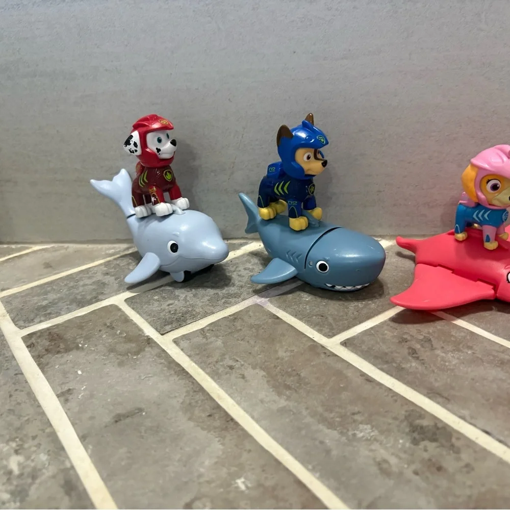 Paw Patrol Aqua Pups coral seahorse complete set